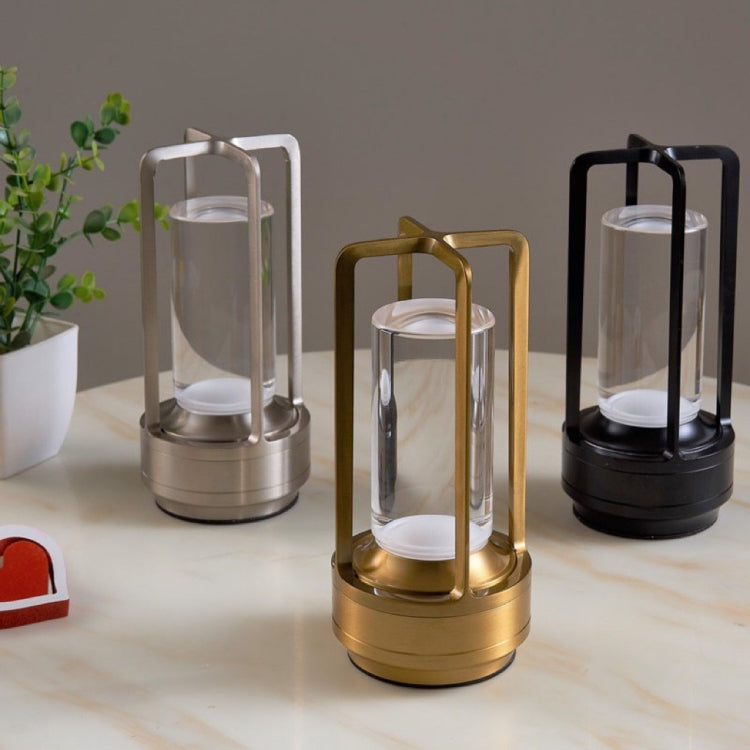Vintage Vollaluminium Kreuz Tischlampe Hotel Tragbar Outdoor Camping Touch Nachtlampe, 2000mAh (Bronze), 2600mAh (Bronze), 2000mAh (Silber), 2600mAh (Silber), 2000mAh (Matt Schwarz), 2600mAh (Matt Schwarz)