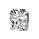 Tisch-Mini-Schminkspiegel mit galvanisierter Oberfläche, doppelseitig, für Damen, Spiegel (Lila), Spiegel (Silber), Spiegel (Beige)