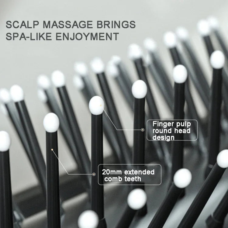 2-in-1-Massage-Luftkissen-Kamm mit integriertem Spiegel, tragbarer Faltkamm, Kammspiegel