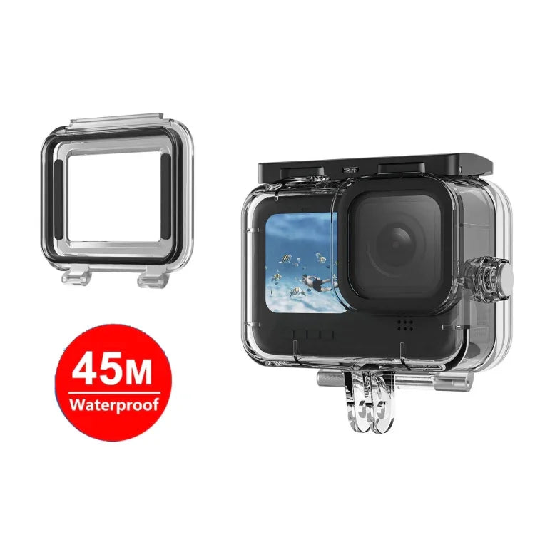 TELESIN Wasserdichtes Gehäuse für GoPro Hero11 Black / HERO10 Black / HERO9 Black, beschlagfrei, für alle Tauchsituationen geeignet.