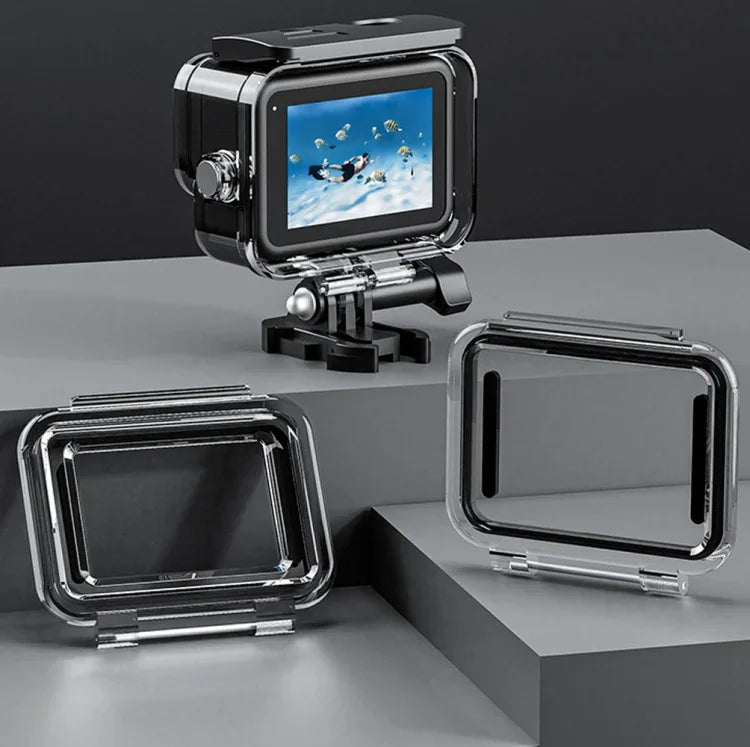 TELESIN Wasserdichtes Gehäuse für GoPro Hero11 Black / HERO10 Black / HERO9 Black, beschlagfrei, für alle Tauchsituationen geeignet.