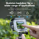 TELESIN Wasserdichtes Gehäuse für GoPro Hero11 Black / HERO10 Black / HERO9 Black, beschlagfrei, für alle Tauchsituationen geeignet.