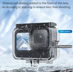 TELESIN Wasserdichtes Gehäuse für GoPro Hero11 Black / HERO10 Black / HERO9 Black, beschlagfrei, für alle Tauchsituationen geeignet.