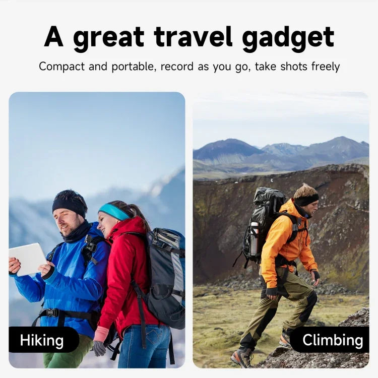 TELESIN Magnetische Rucksackklemme mit 360°-Drehung für Action-Kameras, TELESIN
