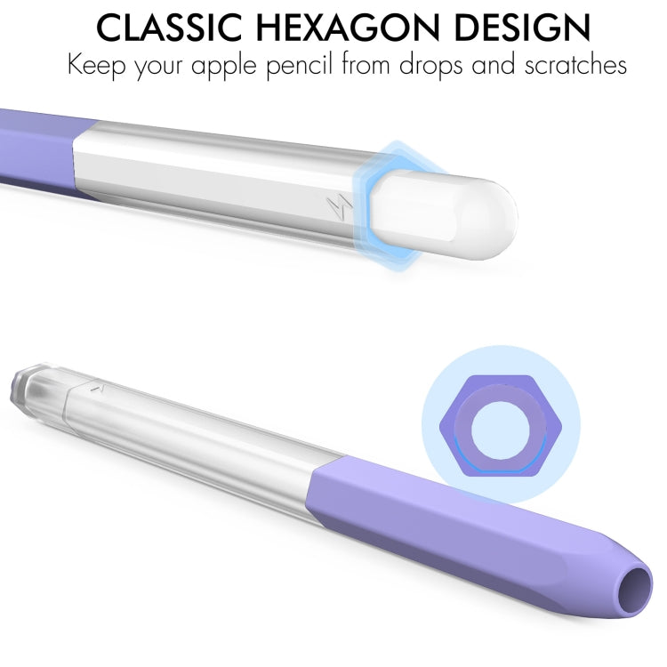 Für Apple Pencil 2 AhaStyle PT-LC05 Jelly Style Translucente Silikon Schutzhülle für Stift