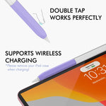 Für Apple Pencil 2 AhaStyle PT-LC05 Jelly Style Translucente Silikon Schutzhülle für Stift