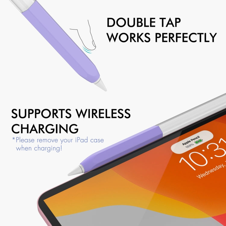 Für Apple Pencil 2 AhaStyle PT-LC05 Jelly Style Translucente Silikon Schutzhülle für Stift