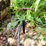 FH-118 13cm Verstellbarer 8-Loch Erdspieß-Tropfer Gartenbewässerungssystem Bewässerungsdüse, roter Hut, schwarzer Hut