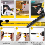 31-teiliges Set Elektrische Bohrbürste Küchen- und Badezimmer-Wandreinigungsset, 31 in 1