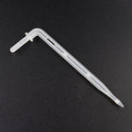 10 Stück FR-258 4/7mm Kapillar Transparent Gebogene Tropfpfeil Gartenbau Mikrosprüher Bewässerungspfeil