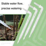 10 Stück FR-258 4/7mm Kapillar Transparent Gebogene Tropfpfeil Gartenbau Mikrosprüher Bewässerungspfeil