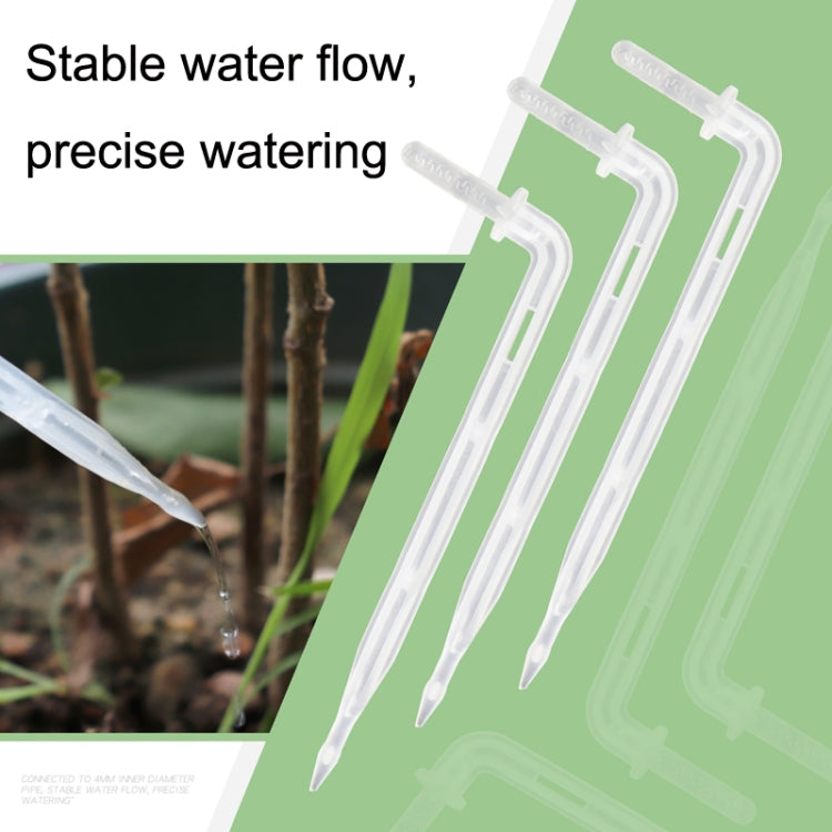 10 Stück FR-258 4/7mm Kapillar Transparent Gebogene Tropfpfeil Gartenbau Mikrosprüher Bewässerungspfeil