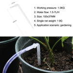 10 Stück FR-258 4/7mm Kapillar Transparent Gebogene Tropfpfeil Gartenbau Mikrosprüher Bewässerungspfeil