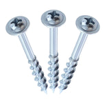 RUITOOL ST4 100 Stk. Holzbearbeitungs-Schräglochschrauben, Halb-Gewinde-Blechschrauben mit Kreuzschlitz, 25mm, 32mm, 38mm, 50mm, 63mm