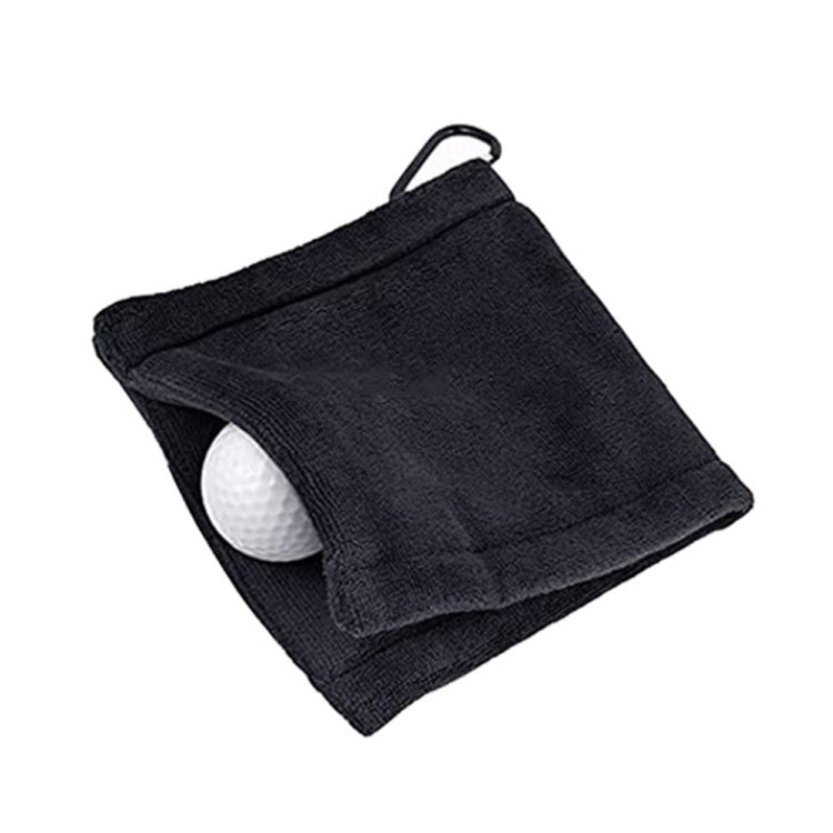 Mikrofaser Fleece Futter GOLF Ball Reinigungstuch mit Karabinerhaken, Reinigungstuch Grau, Reinigungstuch Schwarz