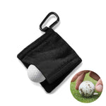 Mikrofaser Fleece Futter GOLF Ball Reinigungstuch mit Karabinerhaken, Reinigungstuch Grau, Reinigungstuch Schwarz