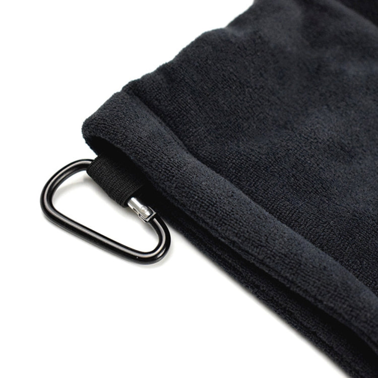 Mikrofaser Fleece Futter GOLF Ball Reinigungstuch mit Karabinerhaken, Reinigungstuch Grau, Reinigungstuch Schwarz