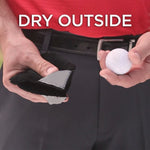 Mikrofaser Fleece Futter GOLF Ball Reinigungstuch mit Karabinerhaken, Reinigungstuch Grau, Reinigungstuch Schwarz