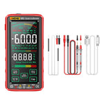 ANENG 683 Smart-Touchscreen Automatischer Messbereich Wiederaufladbares Multimeter, 683 Rot, 683 Schwarz