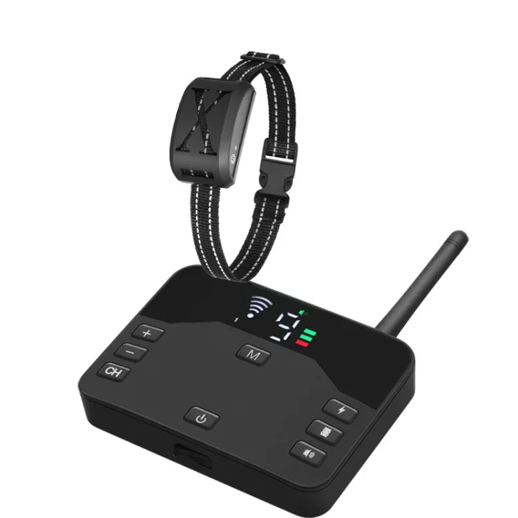 2-in-1 Elektrischer Hundezaun &amp; Ferntrainingshalsband mit einstellbarer Vibrations- und Schockfunktion, für 1 Hund, für 2 Hunde, für 3 Hunde