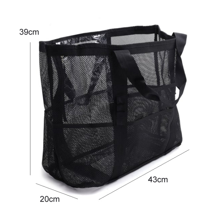 Großes Fassungsvermögen Netz Schwimmtasche Strandtasche