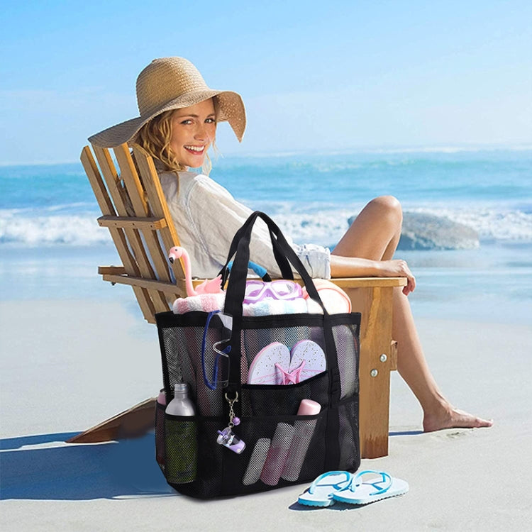 Großes Fassungsvermögen Netz Schwimmtasche Strandtasche