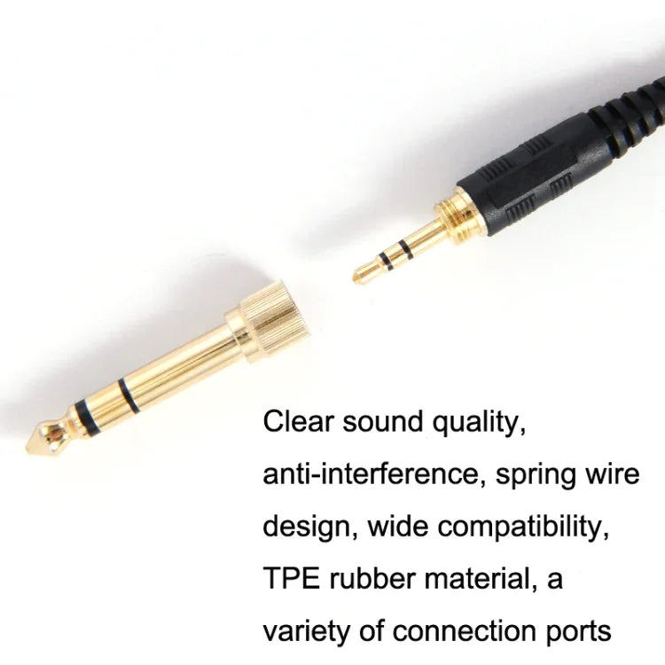 ZS0185 Federkabel für Sennheiser HD598 / HD558 / HD518 / HD595 Kopfhörer, Kabellänge: 1,4m-3m, ZS0185