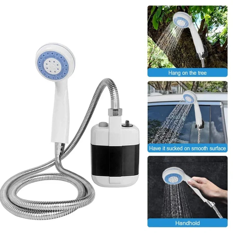 KE-801 Outdoor-Elektro-Dusche, tragbarer Duschkopf, wiederaufladbar, Camping, KE-801, 2200 mAh