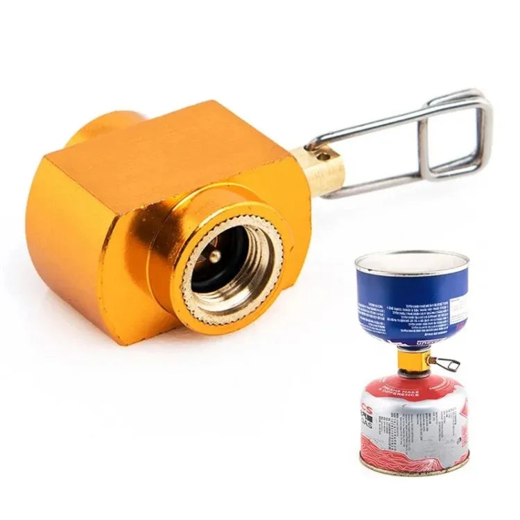 Outdoor Camping Gasflaschen-Nachfülladapter, einstellbarer Gaskartuschen-Nachfüllventiladapter, Camping-Gastank-Nachfüllkonverter