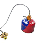 Outdoor Camping Gasflaschen-Nachfülladapter, einstellbarer Gaskartuschen-Nachfüllventiladapter, Camping-Gastank-Nachfüllkonverter