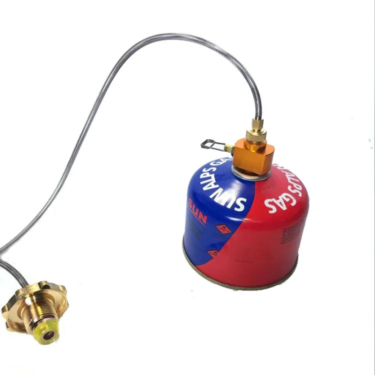 Outdoor Camping Gasflaschen-Nachfülladapter, einstellbarer Gaskartuschen-Nachfüllventiladapter, Camping-Gastank-Nachfüllkonverter