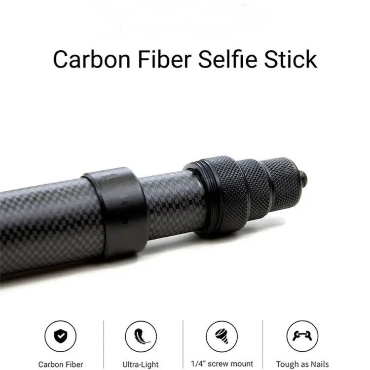 Unsichtbarer Selfie-Stick aus Kohlefaser, ausziehbar, für Insta360 / DJI Action / GoPro / Xiao Yi Sportkameras, 1,5 m, 3 m, 5 m