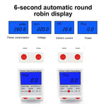 DDM15SD Einphasen-Multifunktions-Schienenstromzähler mit Hintergrundbeleuchtung LCD-Anzeige, 5 (20) A, 5 (32) A, 10 (40) A, 15 (60) A, 20 (80) A, 5 (80) A