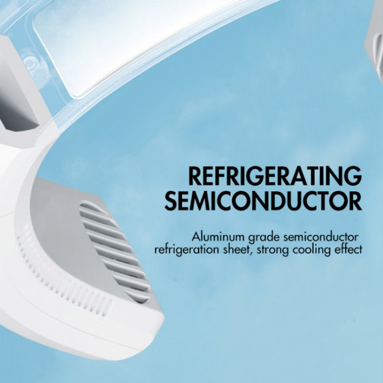 WT-F54 Wind von allen Seiten Lange Akkulaufzeit Halbleiter-Kühlung Hängender Nackenventilator