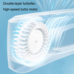 WT-F54 Wind von allen Seiten Lange Akkulaufzeit Halbleiter-Kühlung Hängender Nackenventilator