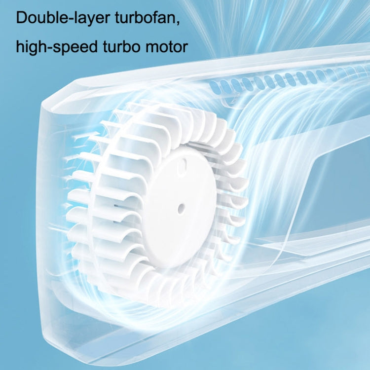 WT-F54 Wind von allen Seiten Lange Akkulaufzeit Halbleiter-Kühlung Hängender Nackenventilator