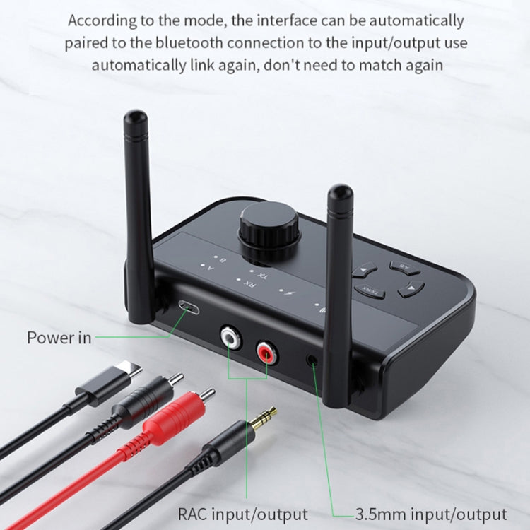 B39 2-in-1 Bluetooth 5.3 AUX Musik Empfänger TV Computer Adapter, B39