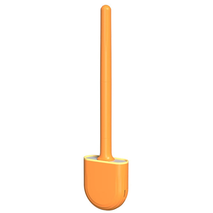 Toilettenbürsten-Set aus weichem Gummi, keine tote Winkel, Reinigungsbürste, kein Auslaufen, Abtropfen