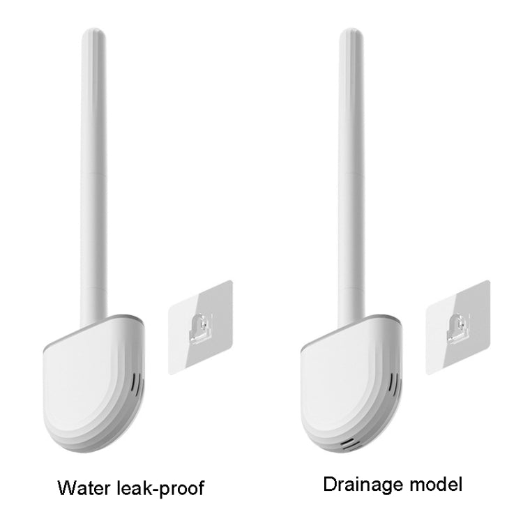 Toilettenbürsten-Set aus weichem Gummi, keine tote Winkel, Reinigungsbürste, kein Auslaufen, Abtropfen