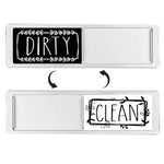 Dishwasher Magnet Clean Dirty Sign Double-Sided Refrigerator Magnet, Silver-Blue Gray, Black-Blue Gray, Silver-Black and White, Black-Black and White, Silver- Cat Claw), Turkish, Black Cat Claw, Black Love, Silver Love, Silver Gray White, Black Gray   ...