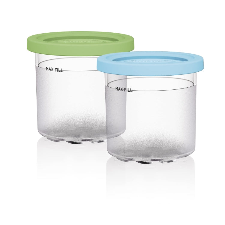 For Ninja NC299AMZ NC300 Ice Cream Storage Containers with Lids, 2 Cups, 4 Cups, 2 Cups+Spoon, 4 Cups+Spoon