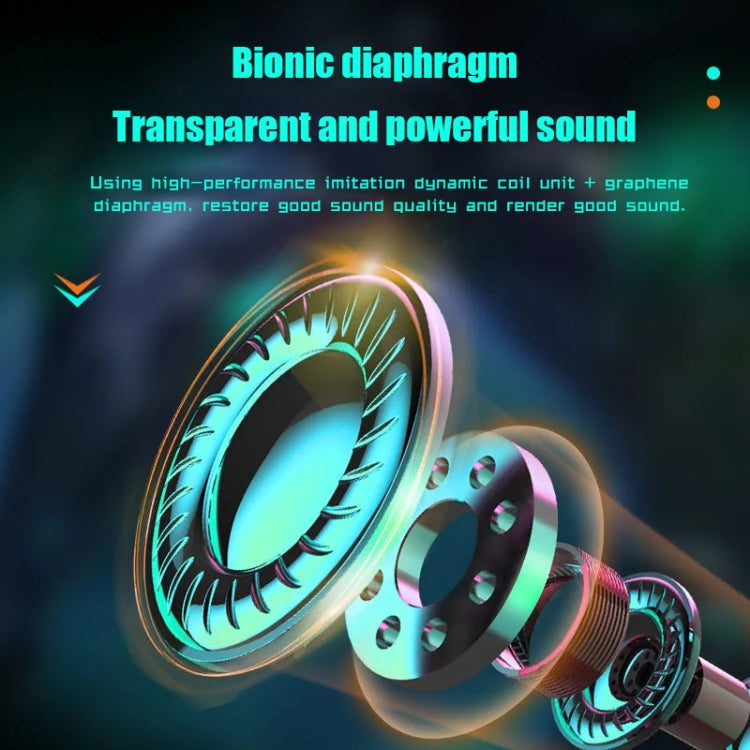 N35 TWS Farbige Leuchtende In-Ear Niedrige Latenz Kabellose Bluetooth Gaming Ohrhörer, Digitalanzeige, Nicht-digitale Anzeige
