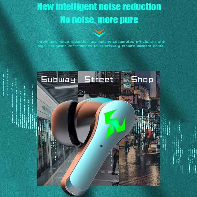 N35 TWS Farbige Leuchtende In-Ear Niedrige Latenz Kabellose Bluetooth Gaming Ohrhörer, Digitalanzeige, Nicht-digitale Anzeige