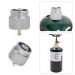 Tragbarer Campingkocher Propanflaschenadapter Amerikanischer Standard Gasbrenner Konversionskopf, Amerikanischer Standard Gasbrenner