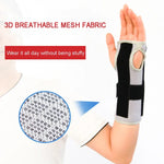 Atmungsaktive Handgelenkstütze, Handgelenkbandage, Schutzband bei Arthritis, Karpaltunnelsyndrom, Verstauchung und Sehnenentzündung, 3 Aluminiumplatten