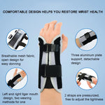 Atmungsaktive Handgelenkstütze, Handgelenkbandage, Schutzband bei Arthritis, Karpaltunnelsyndrom, Verstauchung und Sehnenentzündung, 3 Aluminiumplatten
