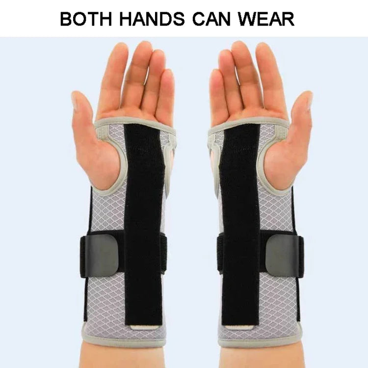 Atmungsaktive Handgelenkstütze, Handgelenkbandage, Schutzband bei Arthritis, Karpaltunnelsyndrom, Verstauchung und Sehnenentzündung, 3 Aluminiumplatten