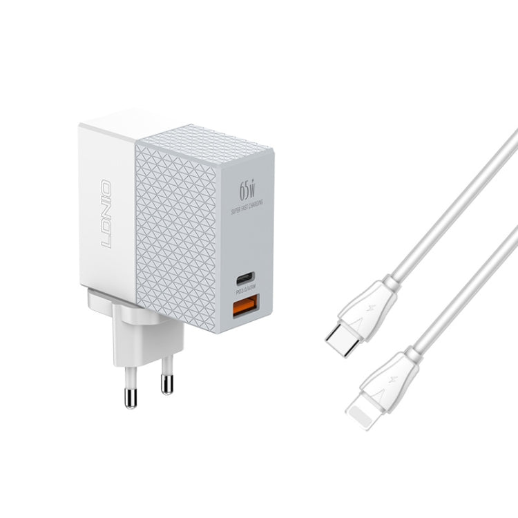 LDNIO A2620C 65W Universal Handy-/Tablet-Ladegerät Type-C/USB-C Port Schnellladegerät, 65W EU Stecker, 65W UK Stecker, 65W US Stecker
