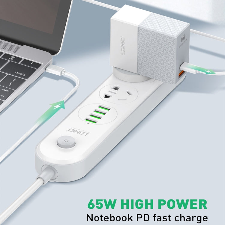 LDNIO A2620C 65W Universal Handy-/Tablet-Ladegerät Type-C/USB-C Port Schnellladegerät, 65W EU Stecker, 65W UK Stecker, 65W US Stecker
