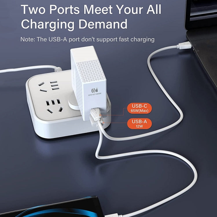 LDNIO A2620C 65W Universal Handy-/Tablet-Ladegerät Type-C/USB-C Port Schnellladegerät, 65W EU Stecker, 65W UK Stecker, 65W US Stecker